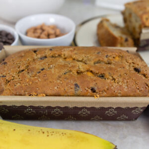 Chocolate Chip Butterscotch Banana Bread