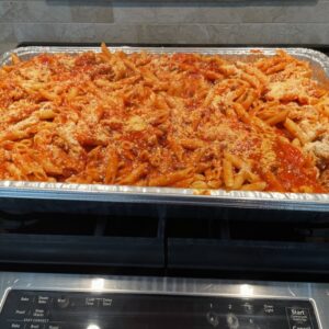 Penne Pasta with Seasoned Meat Sauce​