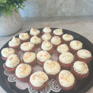 Red Velvet Mini Bite-Size Cupcakes